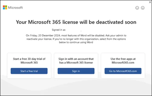 How to Fixo: Your Microsoft 365 License Will Be Deactivated Soon