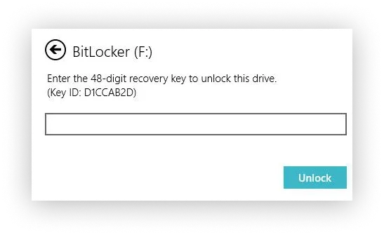 복구 키를 사용하여 BitLocker 잠금 해제